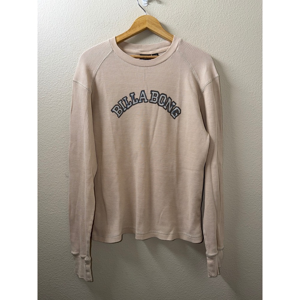 Men's Billabong Y2K Waffle Knit Long Sleeve Shirt Size Small